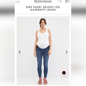 Motherhood maternity side panel skinny leg maternity jeans